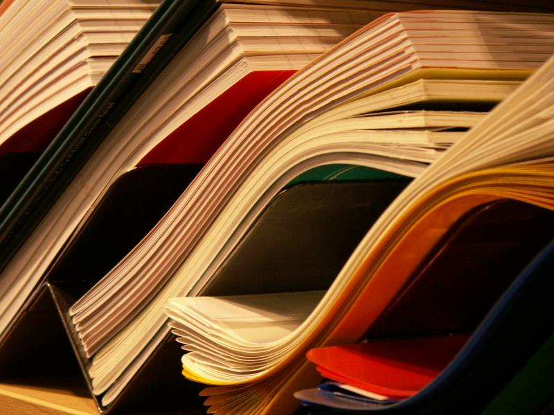 Unterlagen und Mappen für einen Beherbergungsvertrag