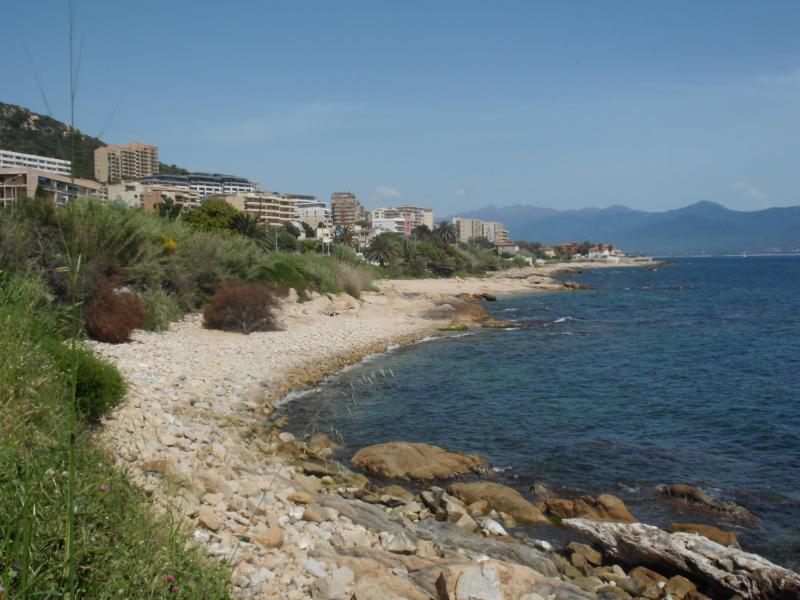 Bebauung an der Küste von Ajaccio