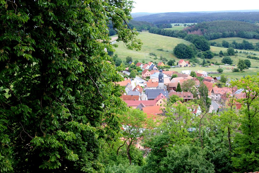 Leuchtenburg (Thüringen), view to Seitenroda