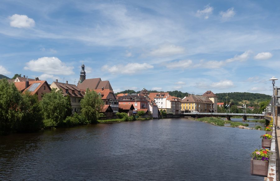 Gernsbach, view to the town with Sankt Jakobskirche
