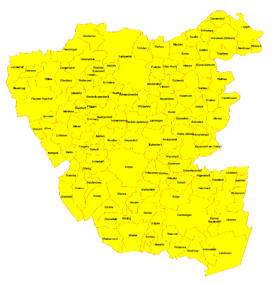Municipalities in Altmarkkreis Salzwedel