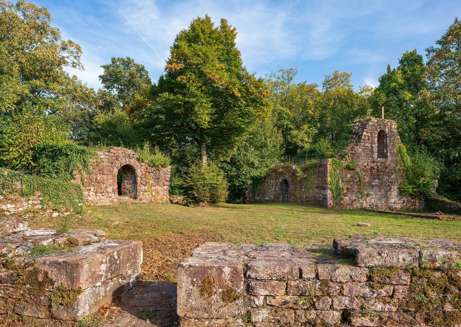 File:Eberbach - Burg Eberbach - Vorderburg - Ansicht von WNW.jpg