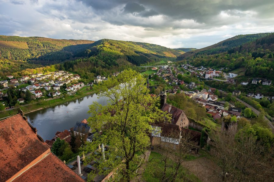 File:Hirschhorn (Neckar) - Burg Hirschhorn - Blick vom Bergfried nach Süden.jpg