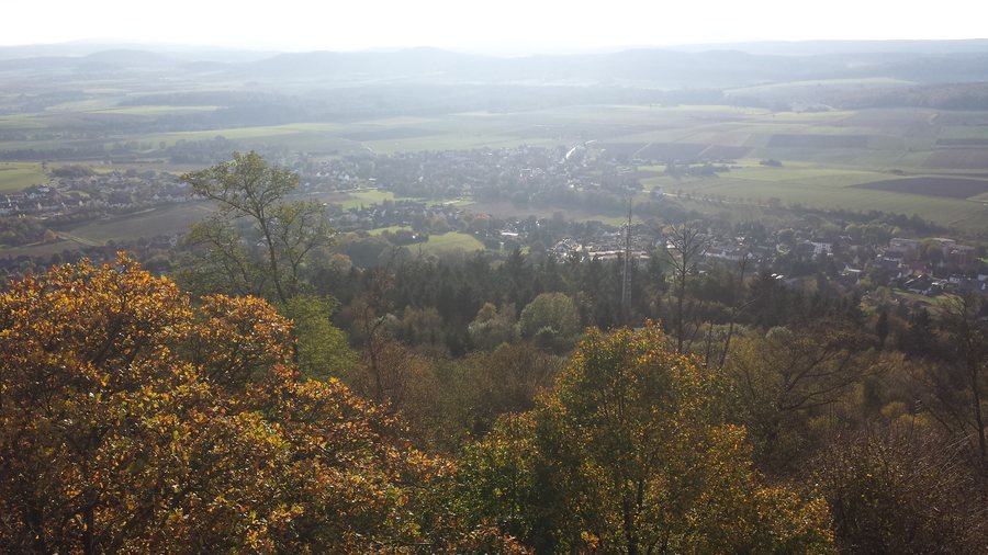 Wichdorf and Niedenstein viewed from the Hessenturm