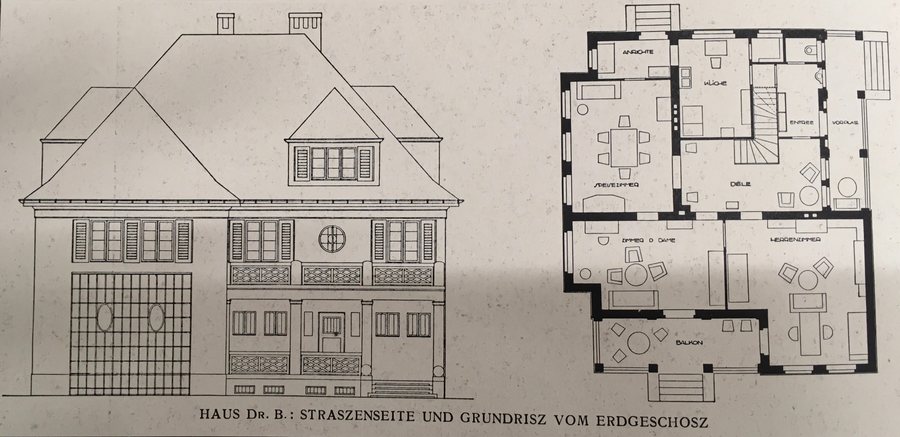 File:Kleinmachnow Erlenweg 29 Strassenseite und Grundriss.jpg