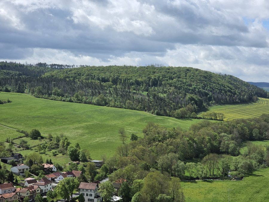 Oberschloss Kranichfeld Bergfried Aussicht 04