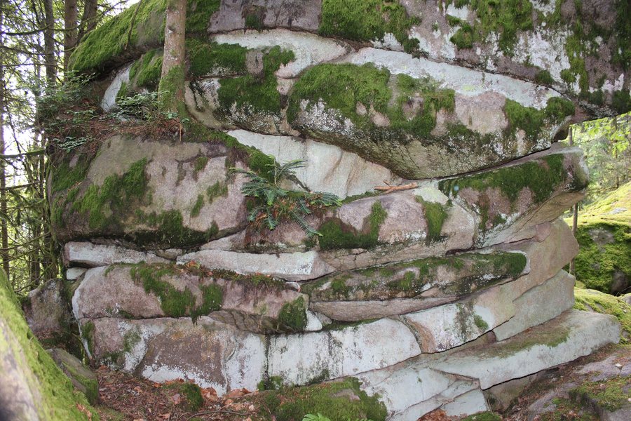 Granitklippen und Blockmeer