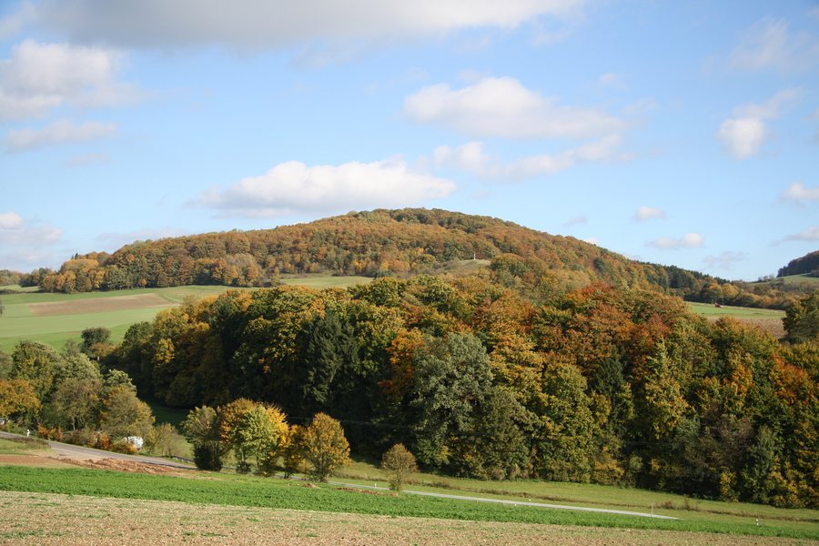 View from north of Mittelaschenbach east toward the Dörnberg