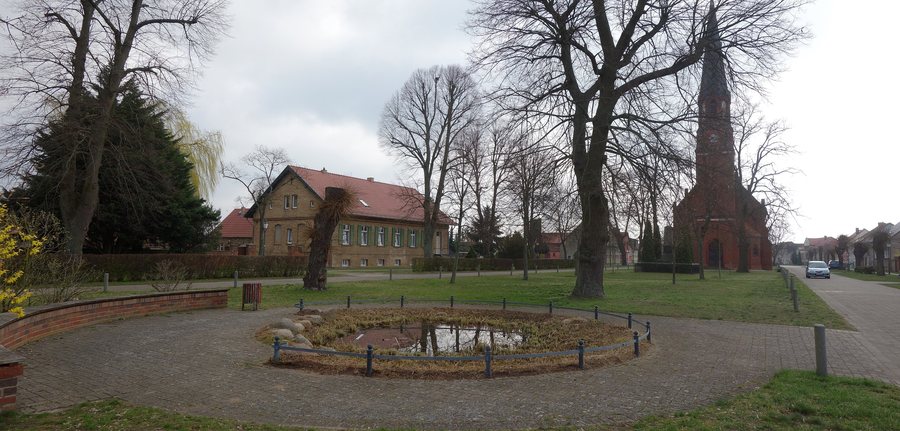 Village green in Paaren im Glien
