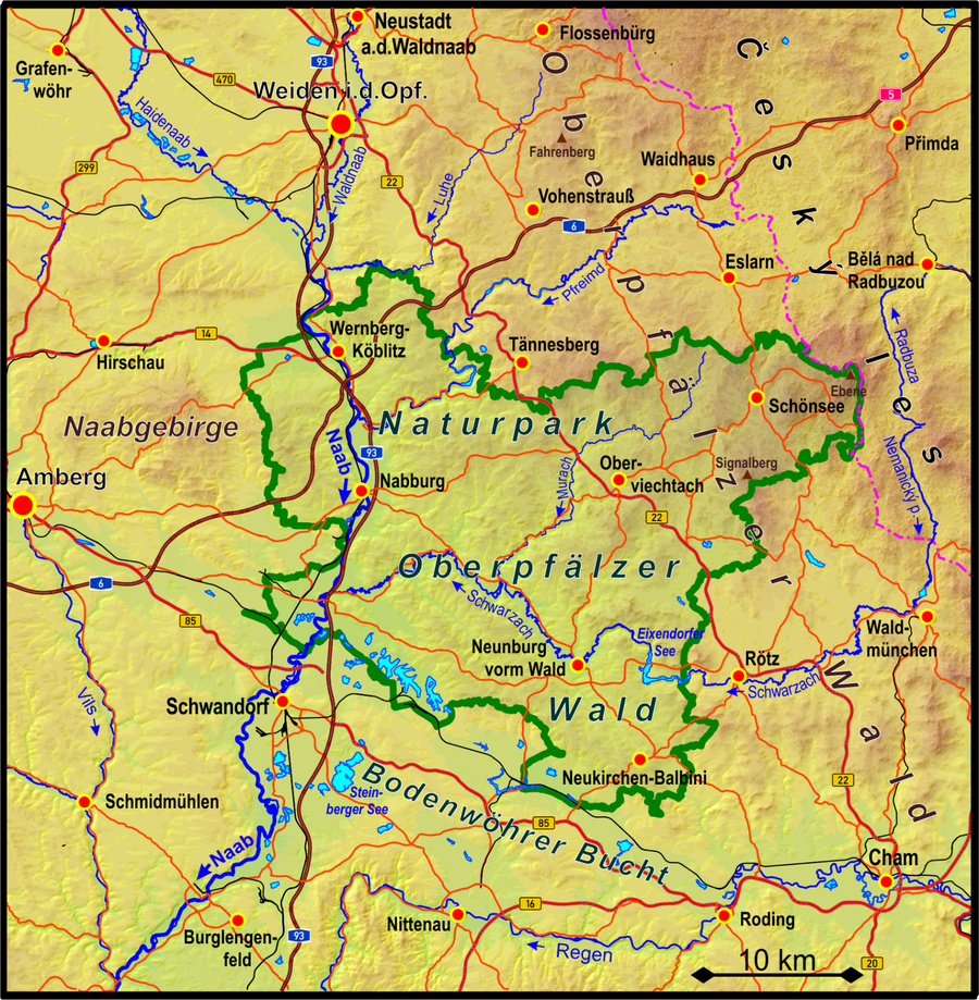 File:Naturpark Oberpfaelzer Wald topomap.png