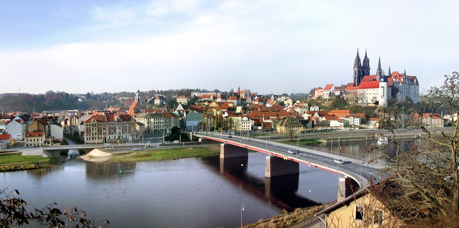 Meißen town panorama from Ratsweinberg