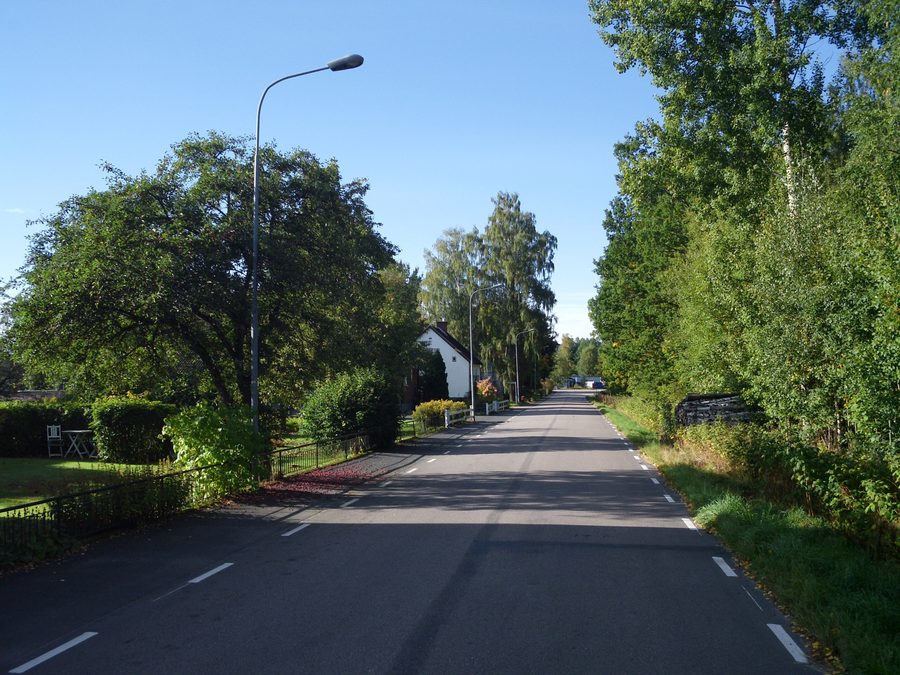 Gummegatan im Zentrum von Eneryda, Schweden
