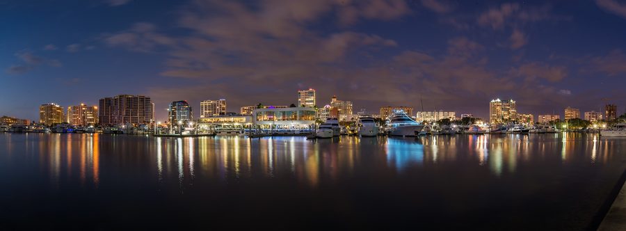 Panorama del centro di Sarasota dal Bayfront Park