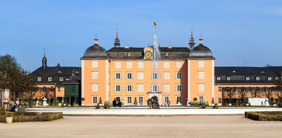 Facciata occidentale del castello di Schwetzingen
