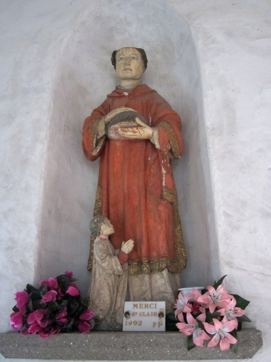 File:Église Saint-Malo de Saint-Malo-de-la-Lande - Statue de Saint Clair.JPG