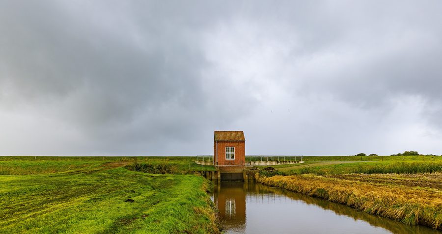 Schöpfwerk am Nordgeorgsfehnkanal in Uplengen