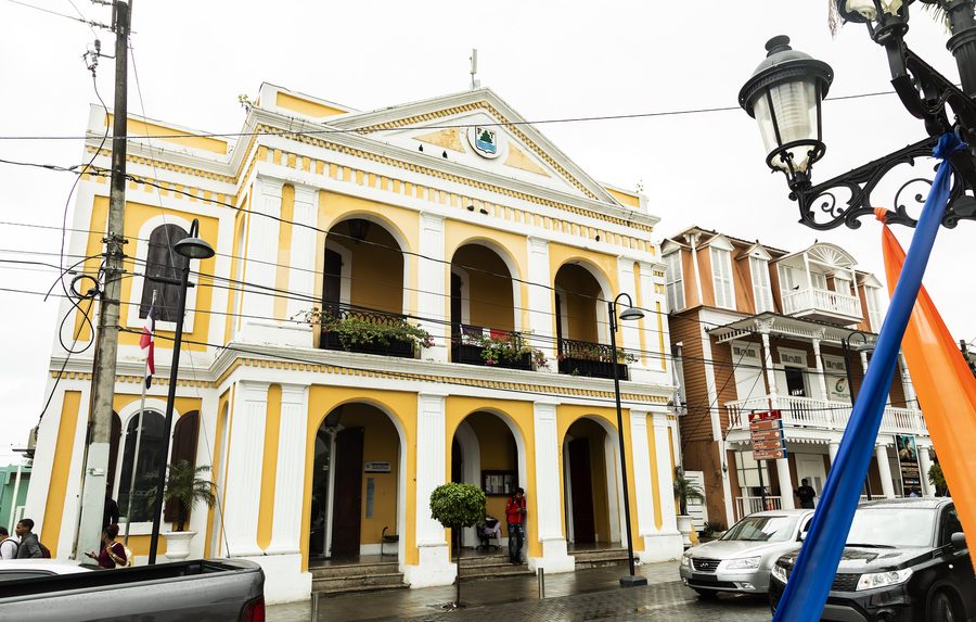 Architektur im Stadtzentrum von Puerto Plata, Dominikanische Republik