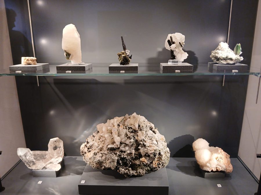 Esposizione di minerali nel Museo minerario di Leogang