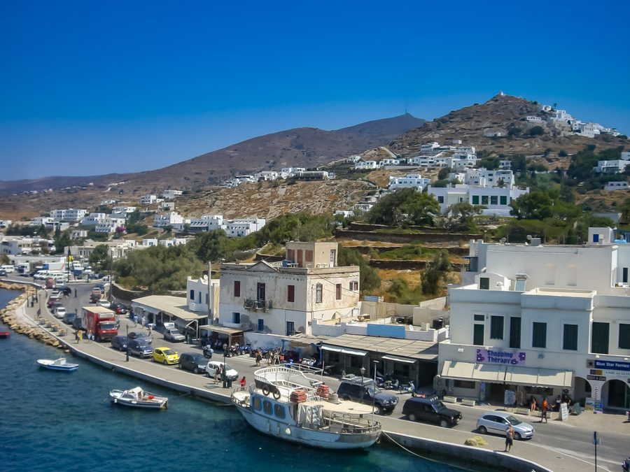 Paesaggio a Paros in Grecia