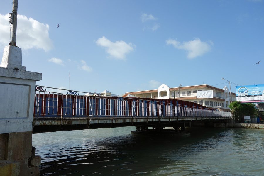 Swing Bridge in Belize City over Haulover Creek