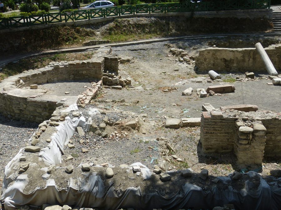 Paleochristian basilica in the Bezistan area of Elbasan, Albania