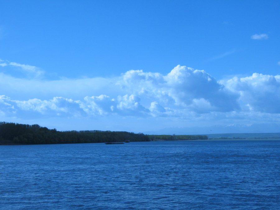 The Danube River at Vidin, Bulgaria.