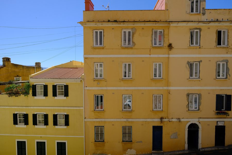 Edifici storici nel centro storico di Gibilterra