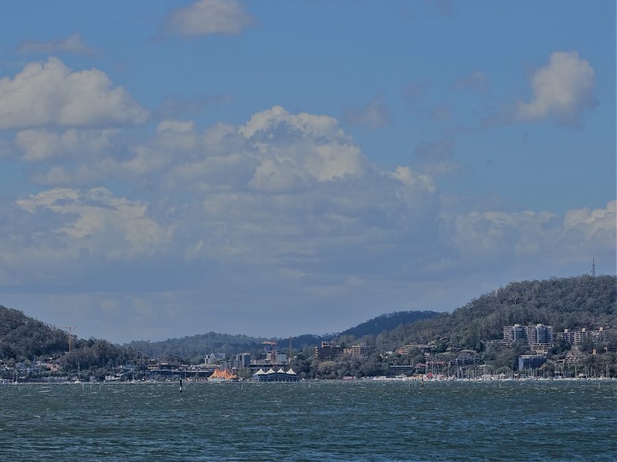 Vista su Gosford nella Central Coast del Nuovo Galles del Sud.