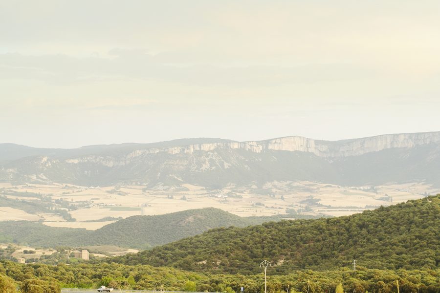Paesaggio del Camino de Santiago in Navarra