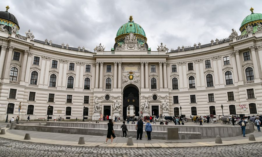 Michaelerplatz nel centro storico di Vienna