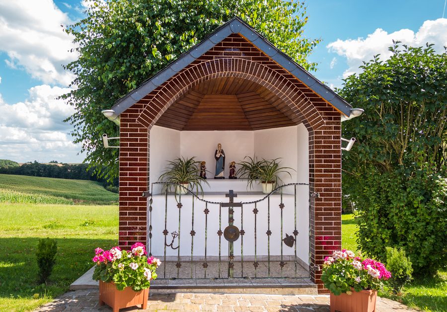 Wegkapelle in Ammeldingen an der Our am Kapellenweg
