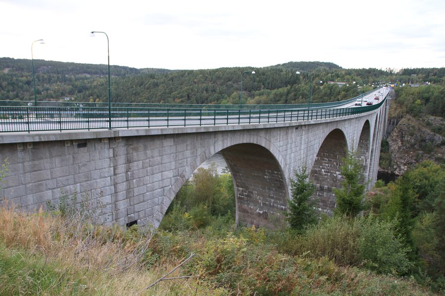 Grensebroen ved Svinesund mellom Norge og Sverige
