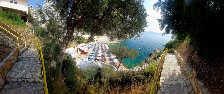 Strand bei Uji i Ftohtë in Vlorë, Albanien