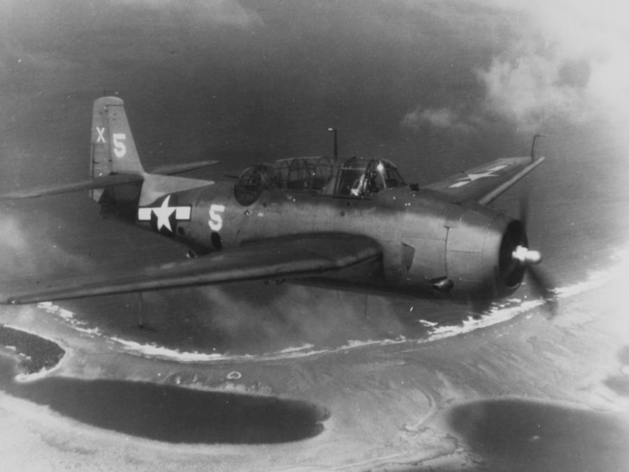 Aerial view of Majuro Atoll in the Marshall Islands.