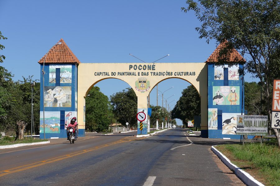 Arrivo a Poconé sulla MT-060 nel Mato Grosso