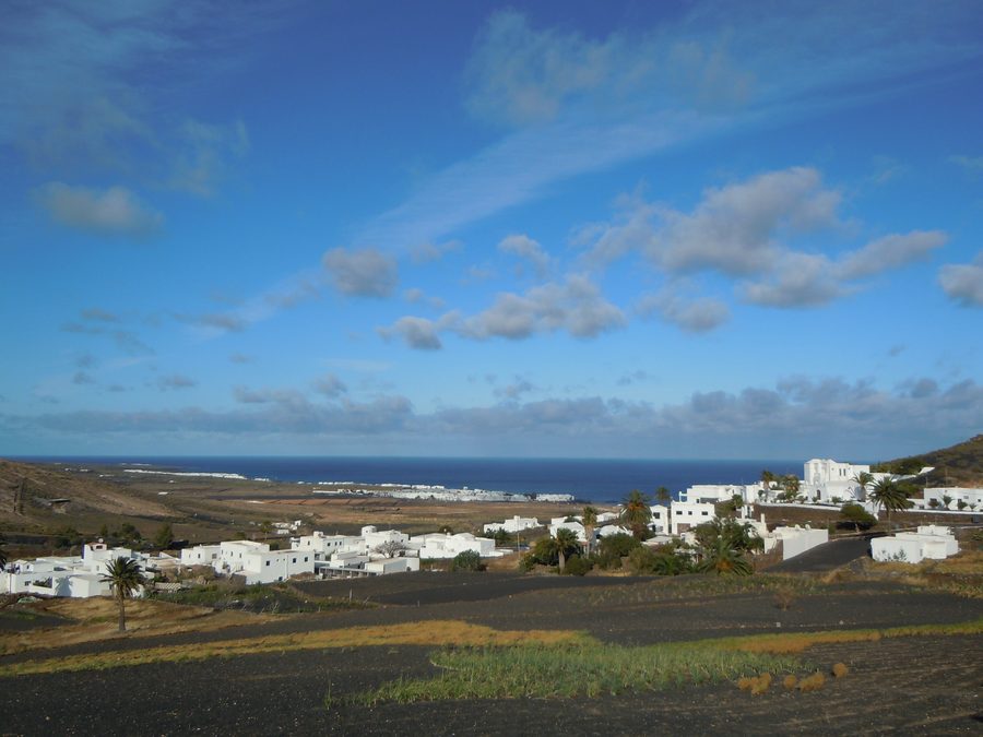 Vista su Tabayesco verso Arrieta a Lanzarote