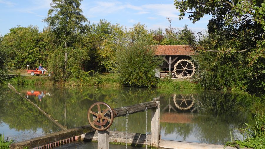 Wasserschöpfrad im Fränkischen Freilandmuseum Bad Windsheim
