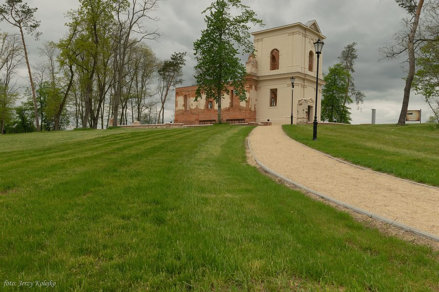 Ruins of the Calvinist church in Piaski, Poland