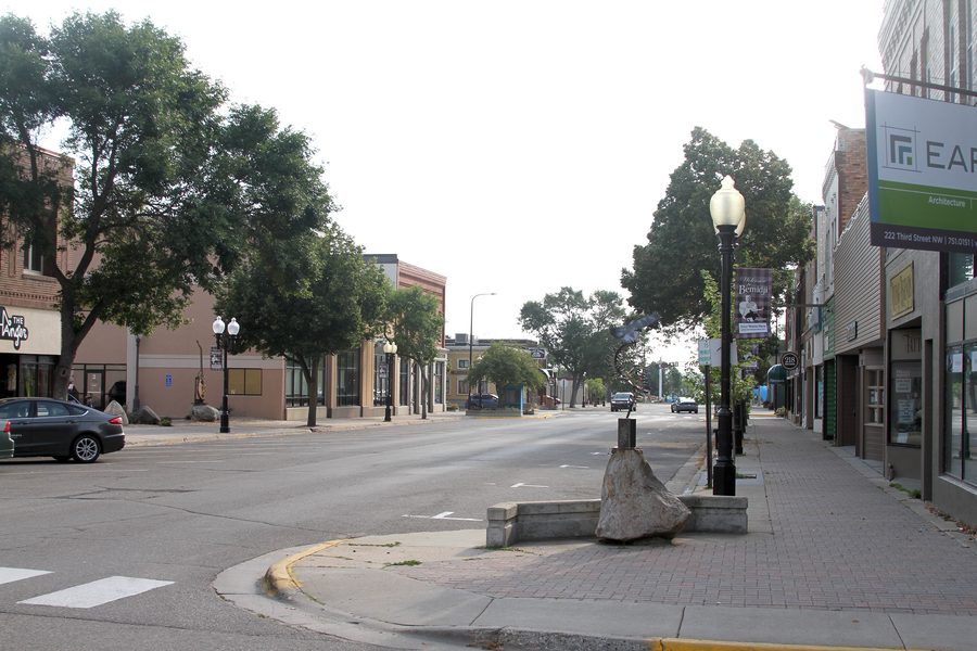 3rd Street NW at Minnesota Avenue in Bemidji, Minnesota