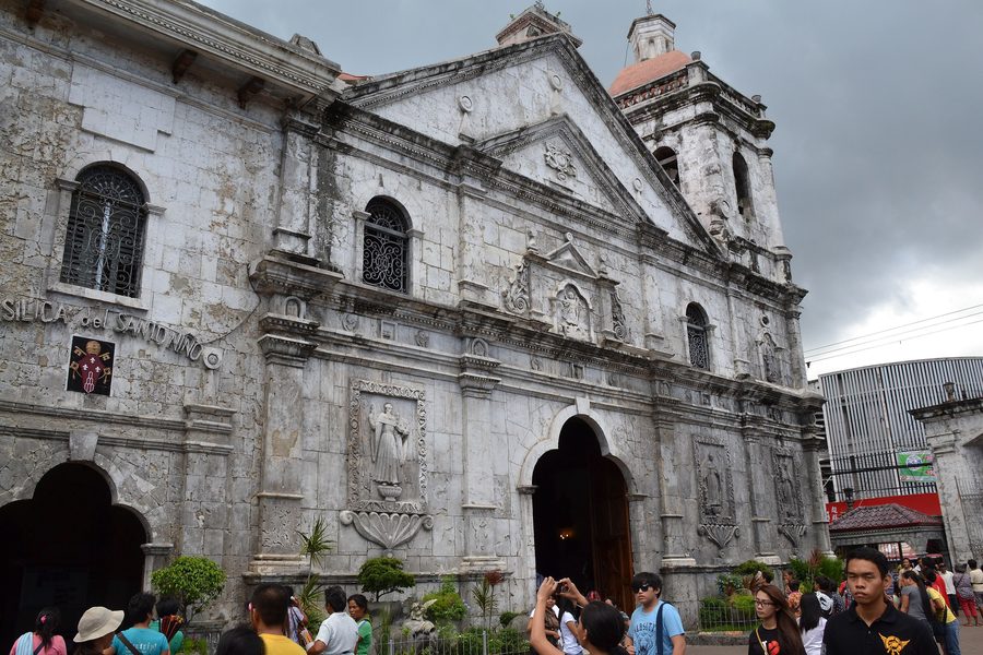 Außenansicht der Basilica Santo Niño in Cebu City auf den Philippinen