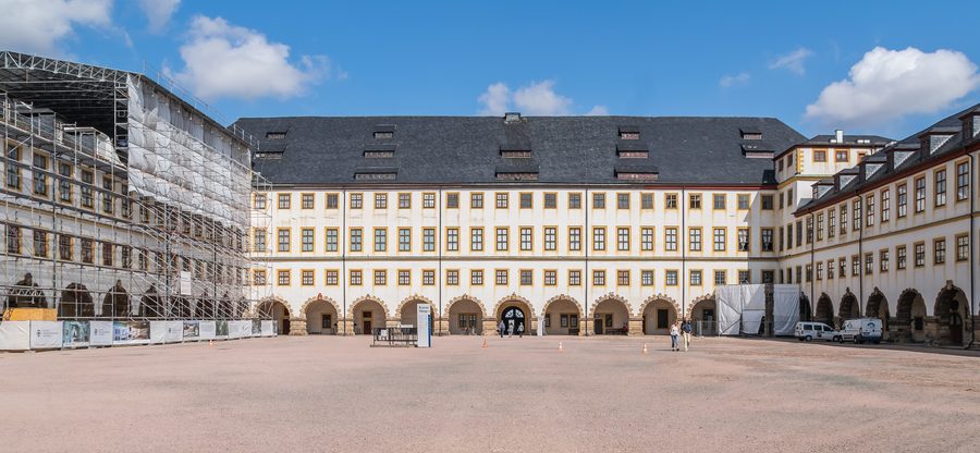 Friedenstein Castle in Gotha, Thuringia, Germany