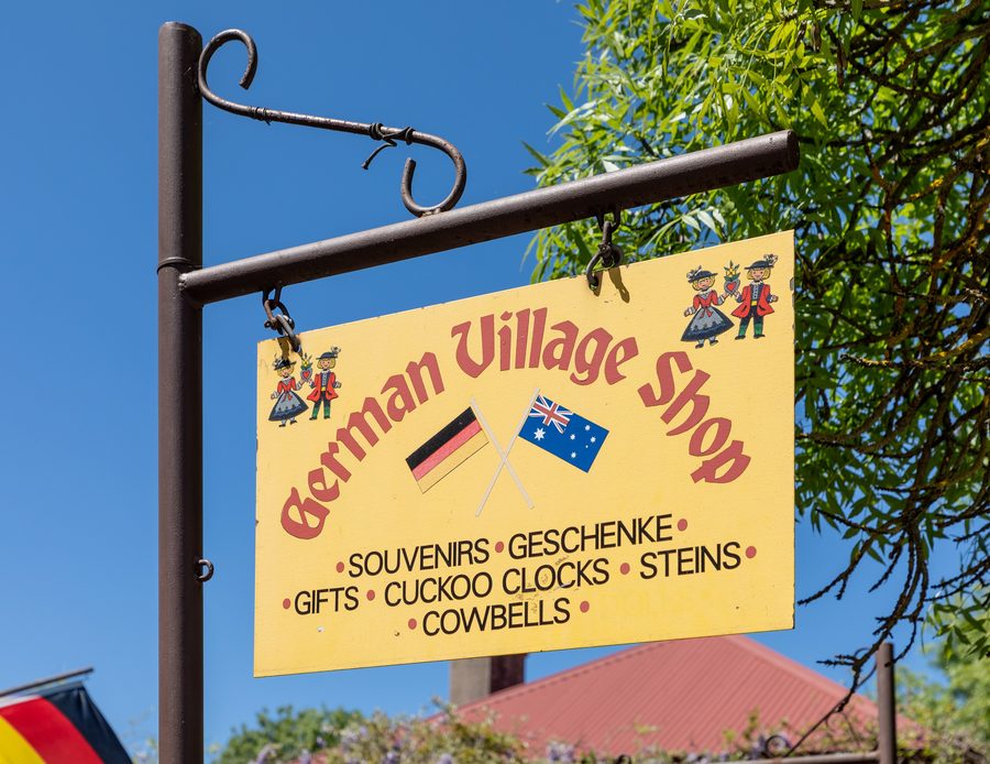 Historisches Gebäude The German Village Shop in Hahndorf, South Australia