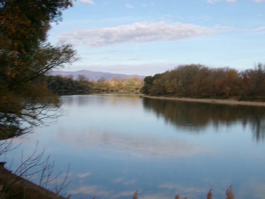 Vista sul Danubio presso la Szentendrei-sziget vicino a Tahitótfalu