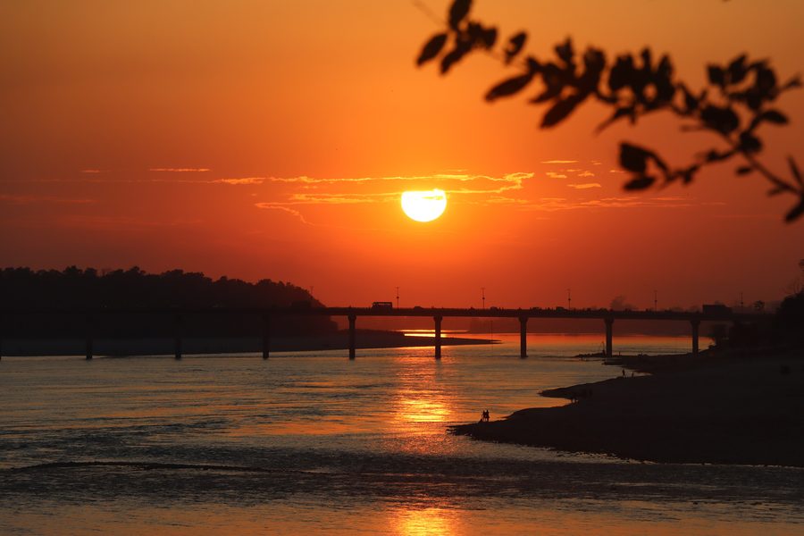 Narayani River in Chitwan, Nepal