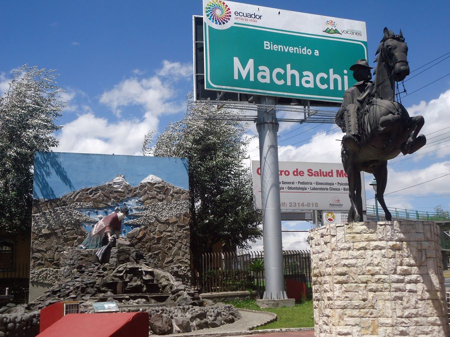 Monumento al Chagra come riferimento al carattere locale in Pichincha