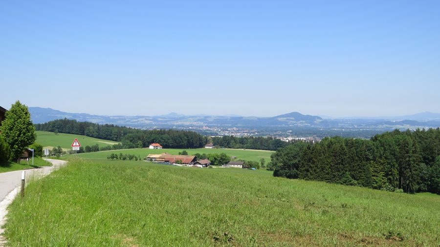 Vista su Freilassing dall’Högl orientale