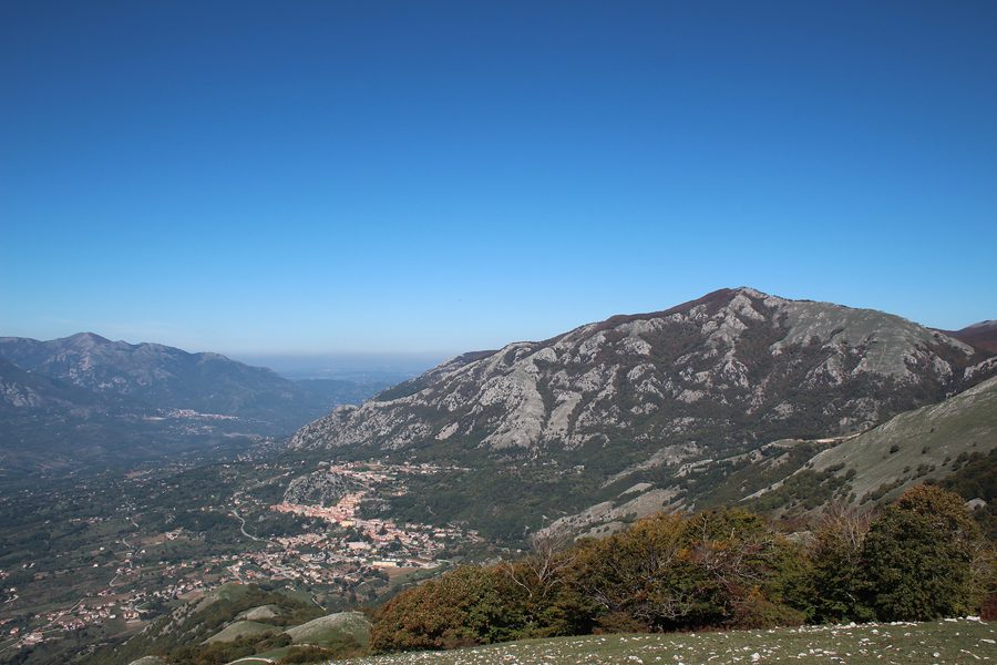 Blick auf Colliano in der Provinz Salerno in Kampanien
