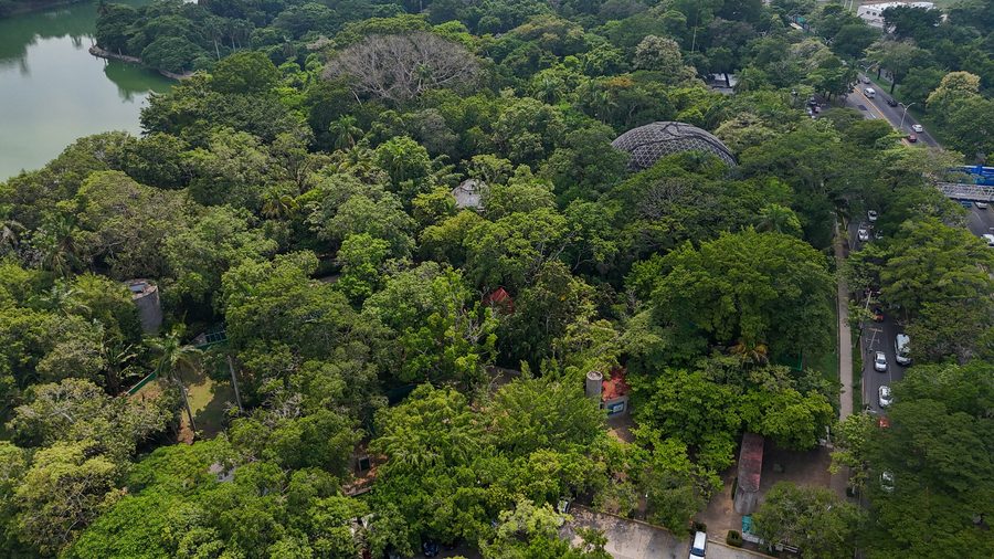 Veduta aerea di Villahermosa nello stato messicano di Tabasco