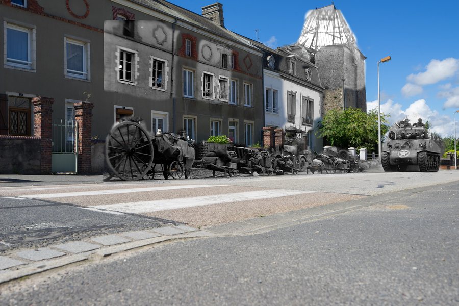 File:Sherman, La Haye Du Puits, 1944 2017 (35176411722).jpg