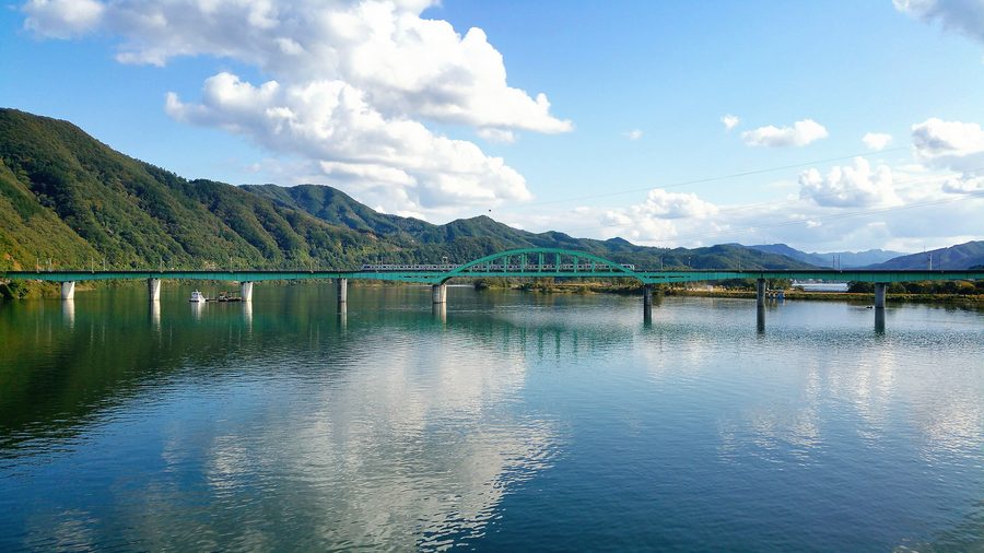 Paesaggio e ponte in Gyeonggi-Do